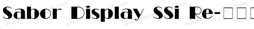 Sabor Display SSi Re字体转换